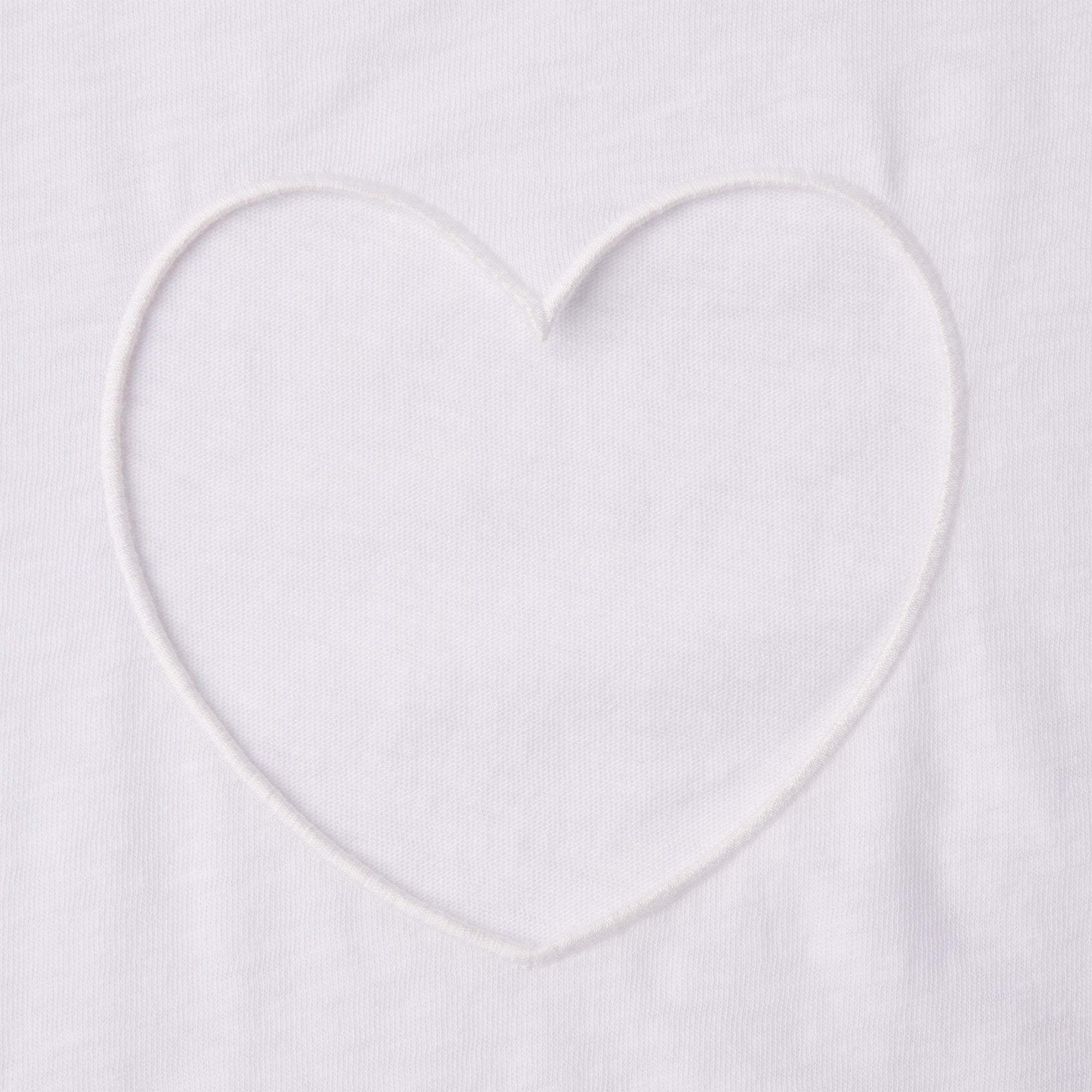 WORN IN JERSEY BABY HEART T-SHIRT | SNOW