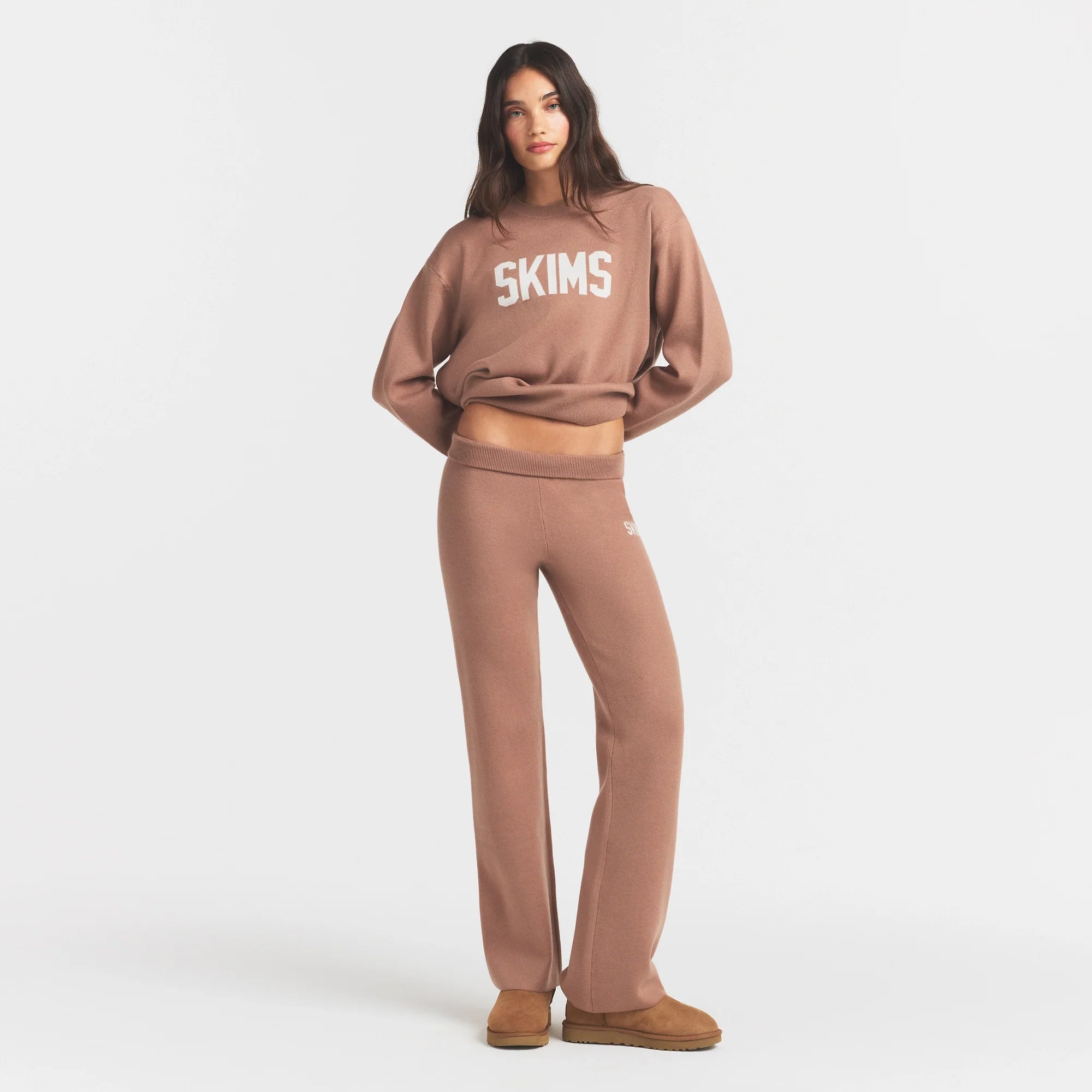SWEATER KNIT LOGO PULLOVER | SIENNA EGRET