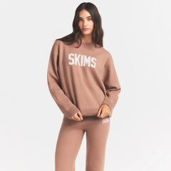 SWEATER KNIT LOGO PULLOVER | SIENNA EGRET