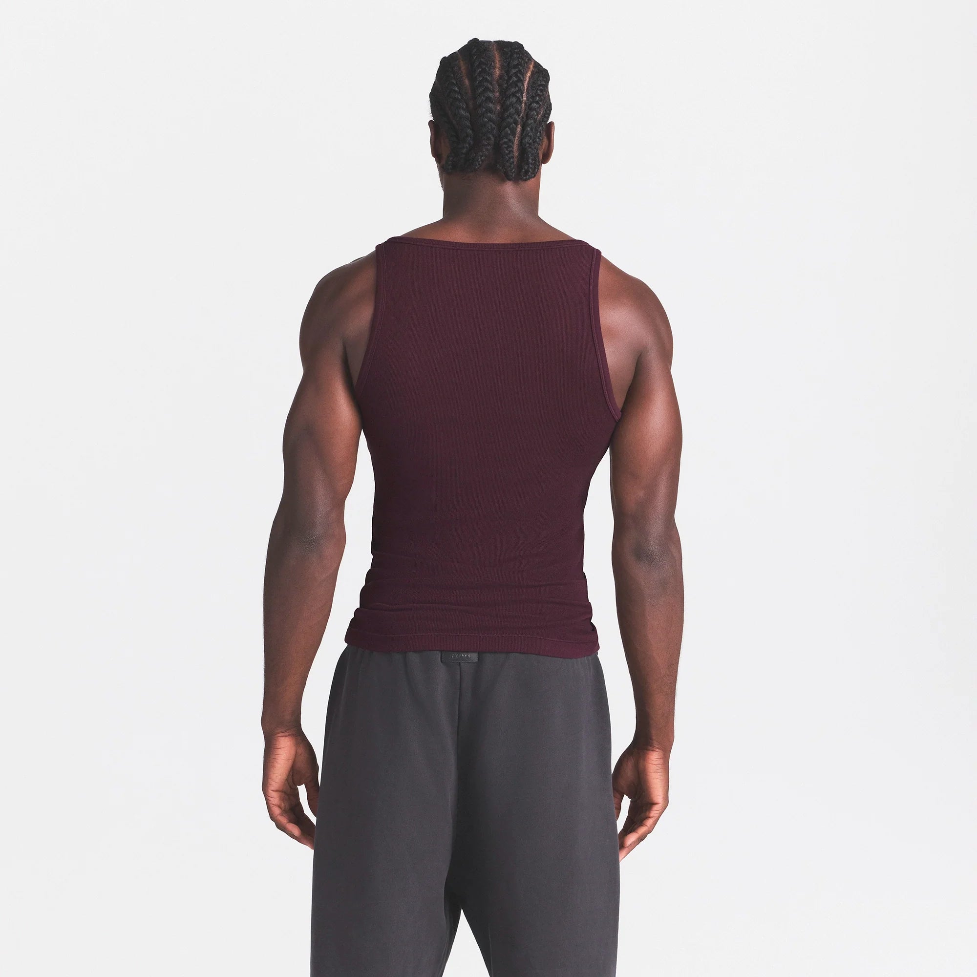 SKIMS COTTON MENS RIB TANK 3-PACK | CURRANT STERLING MULTI