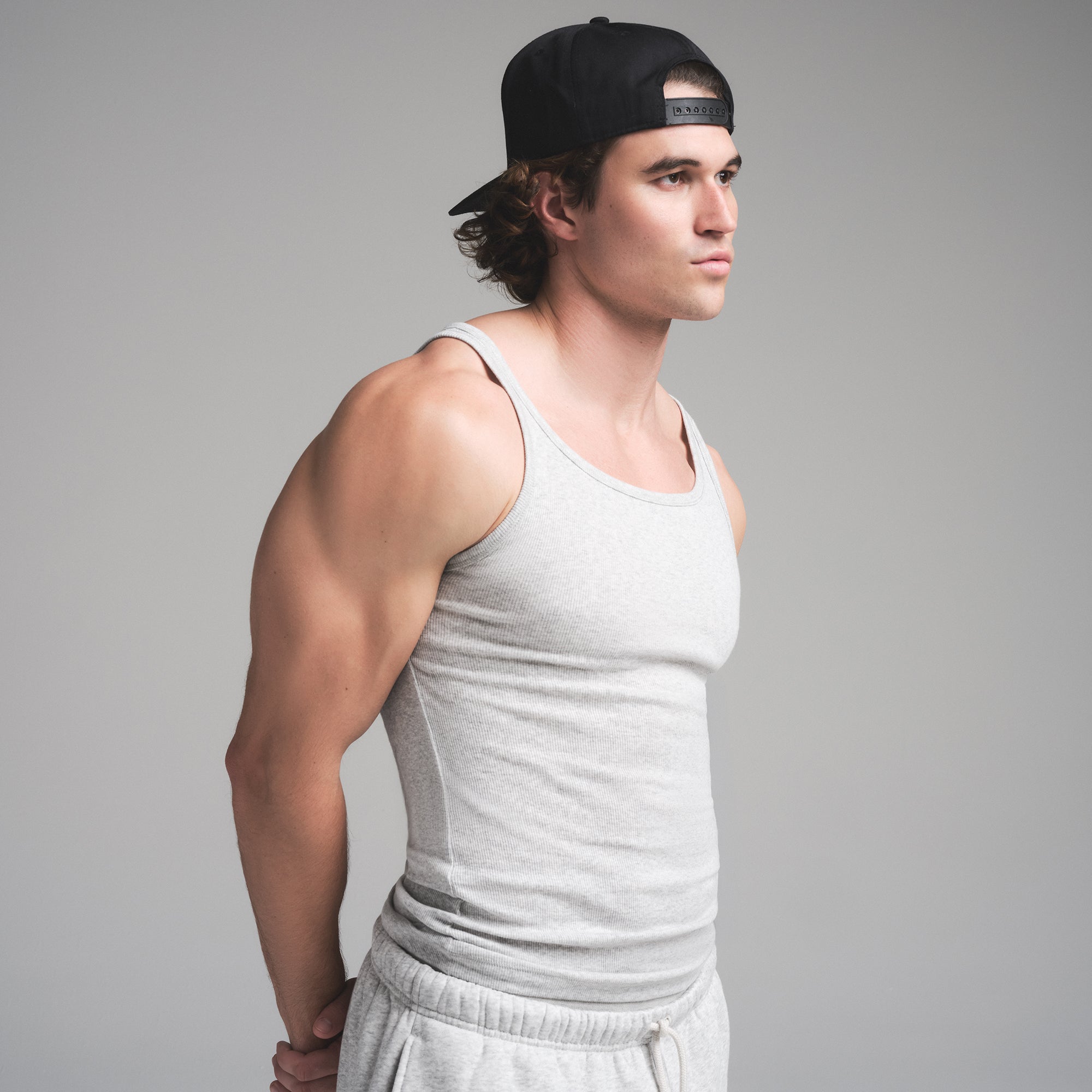 SKIMS COTTON MENS RIB TANK 3-PACK | HEATHER MULTI